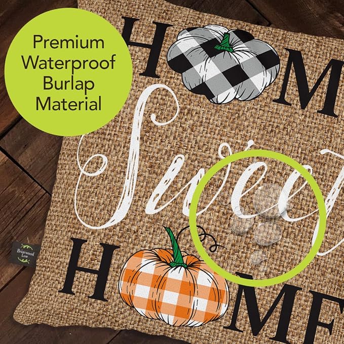 Briarwood Lane Fall Indoor/Outdoor Pillow 17x17 Home Sweet Home Pumpkins for Fall Pillow