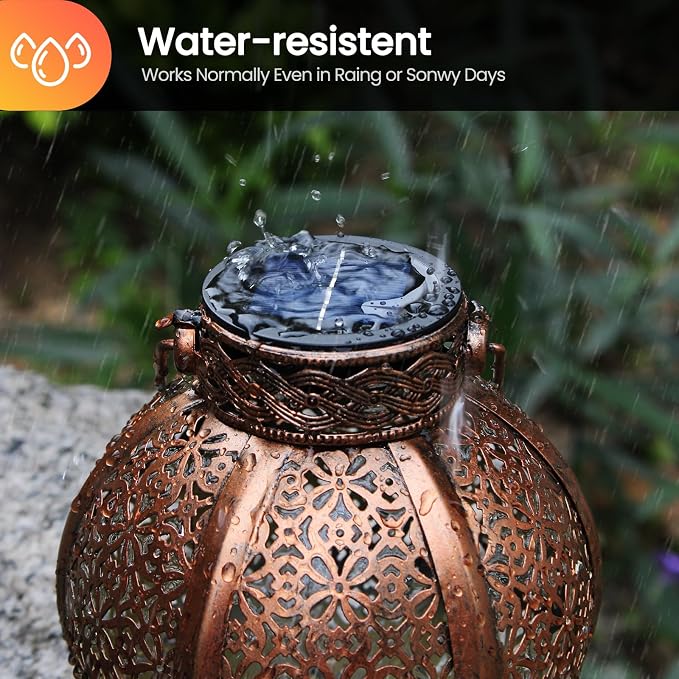 4 Pack Solar Light Replacement Top, 2.76 Inch Waterproof Solar Lantern Light Parts for Outdoor Garden, Pathway, Yard Lights & Decor (Fits Lanterns with 2.36 to 2.76 Inch Openings)