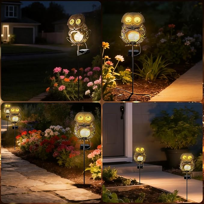 SRNPMIU Solar Lights Outdoor Decor, Solar Dog Yard Decorations Outdoor | Garden Decorative, IP65 Waterproof, Gifts for Women Mom, for Yard Patio Lawn Pathway Landscape
