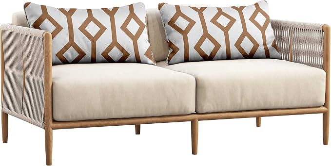 Indoor/Outdoor Polyester Fabric Lumbar Pillow Cover, All-Weather Waterproof Rectangular Cushion Case for Patio Furniture, 12 x 20 Set of 2 - Abstracts-61