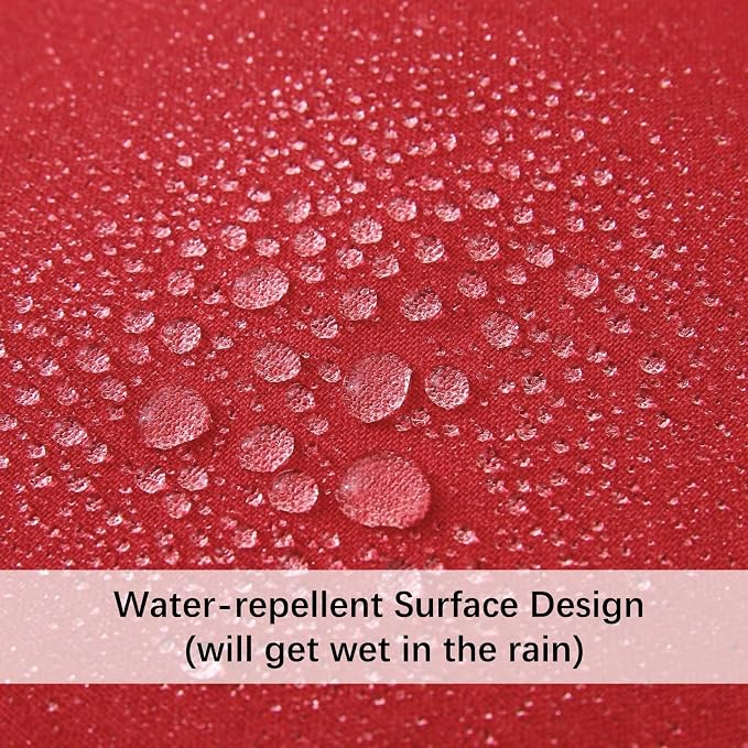 Outdoor Throw Pillows with Inserts, Waterproof Pillows for Outdoor Seating, Square Decorative Garden Cushion for Patio Furniture, Bed, Couch, Sofa(Red, 18" x 18" (Pack of 2))