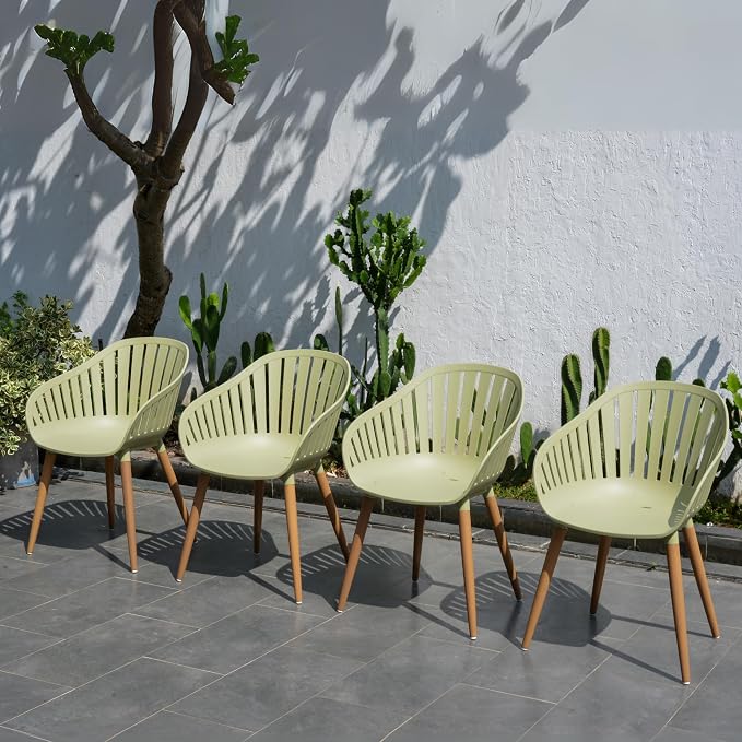 Urban Elements Lowa 7-Piece |Teak| Rectangular Patio Dining Set for 6 Ideal for Enjoy with Family and Friends.