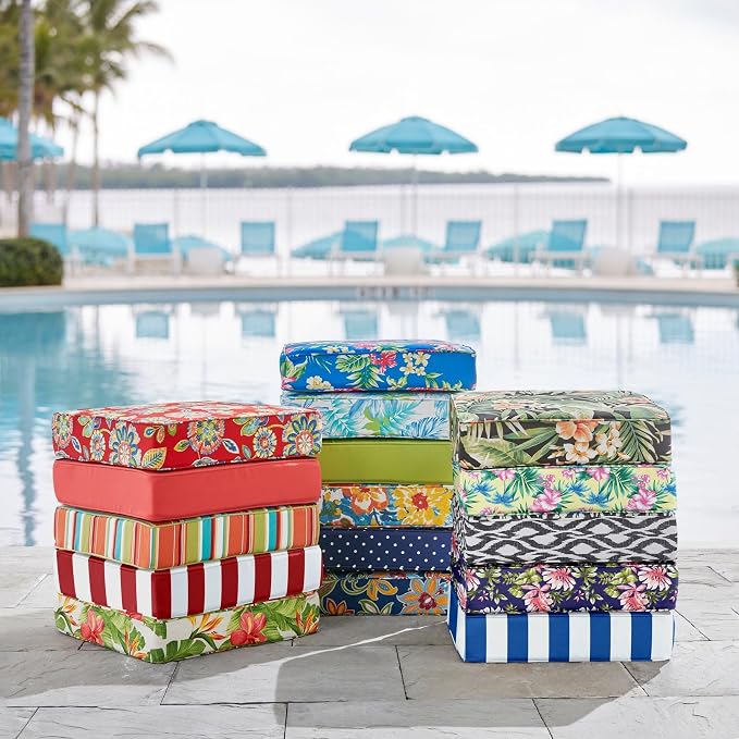 BrylaneHome Bh Outdoor Performance Single Deep Seat Cushion - Geranium