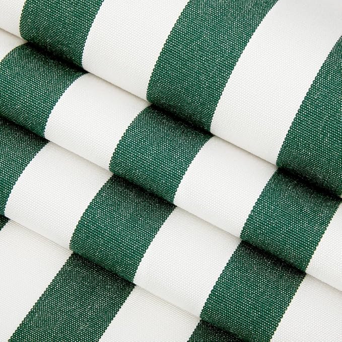 RSH DECOR: Sunbrella Lumbar Throw Pillows Set of 4 | 20" x 12" | Water and Fade-Resistant Performance Fabric | Outdoor Pillow Covers with Down-Alternative Inserts | Mason Forest Green