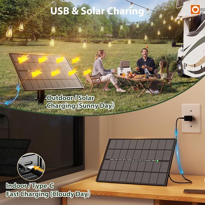 addlon 198FT(192FT+6) Solar String Lights Outdoor, Waterproof, Last 20+ Hrs | 68 Shatterproof LED Bulbs, USB Charging, Dimmable, Timer Remote, Easy Install for Garden, Backyard, Pergola and Party
