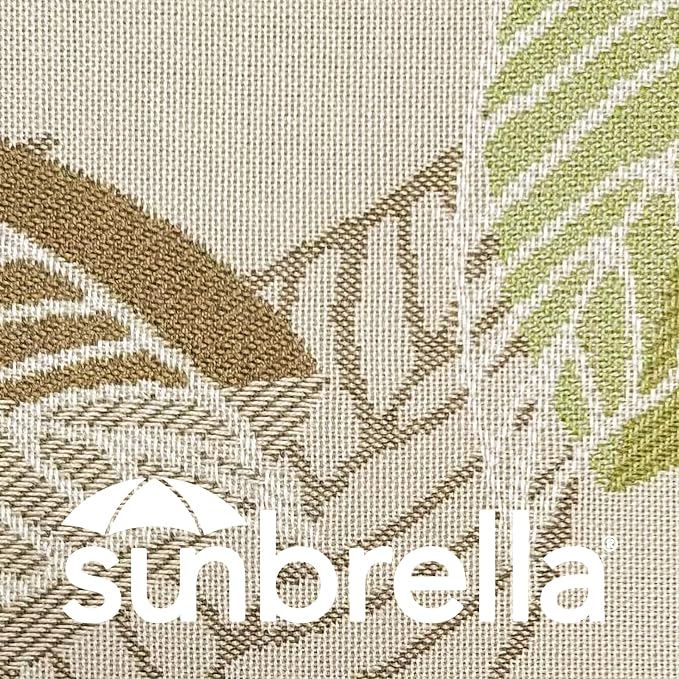 Outdoor Sunbrella Decorative Pillows Pack of 4, 16" x 16" Outdoor Pillow Set for Couch Bed Throw Patio Sofa, Momento Spring