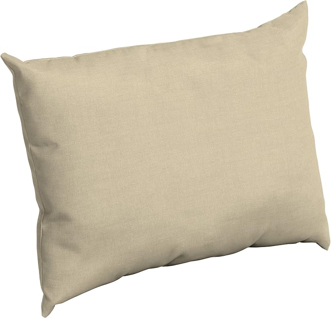 Arden Outdoor Pillow Back Cushion, 23x17, Tan