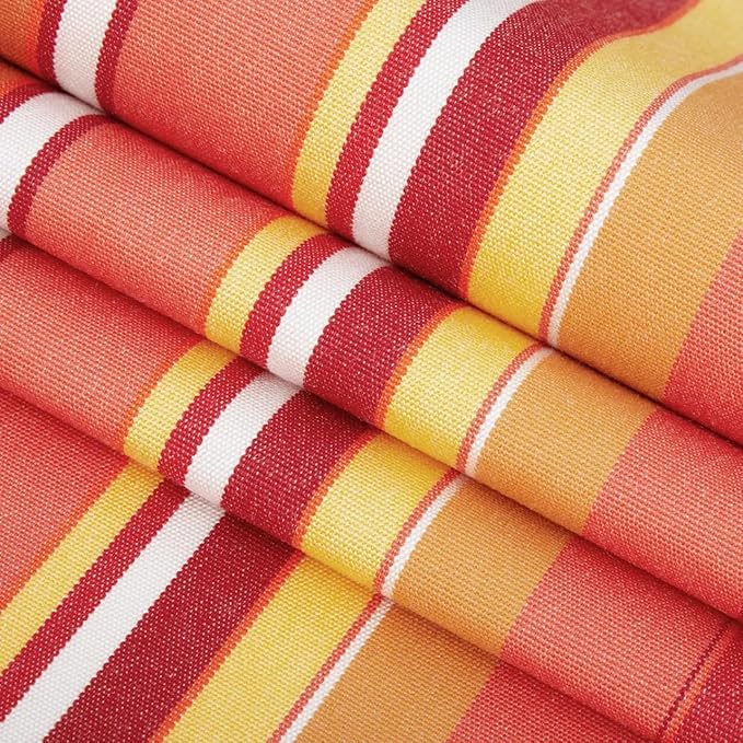 RSH Décor - Sunbrella Jumbo Lumbar Throw Pillows – Set of 4 | 26" x 16" | Indoor Outdoor – Patio, Lounge, Adirondack, Deck | Water & Fade-Resistant | Includes Down-Alternative Inserts | Dolce Mango