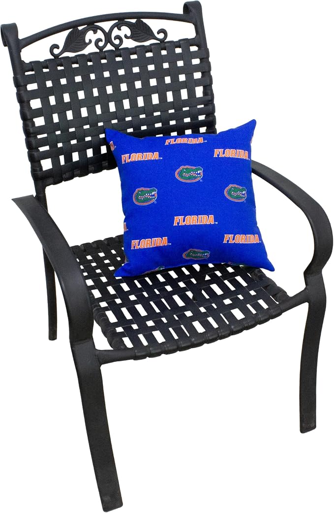 College Covers Florida Gators Outdoor Decorative Pillow Pair-(2) 16" x 16" Pillows