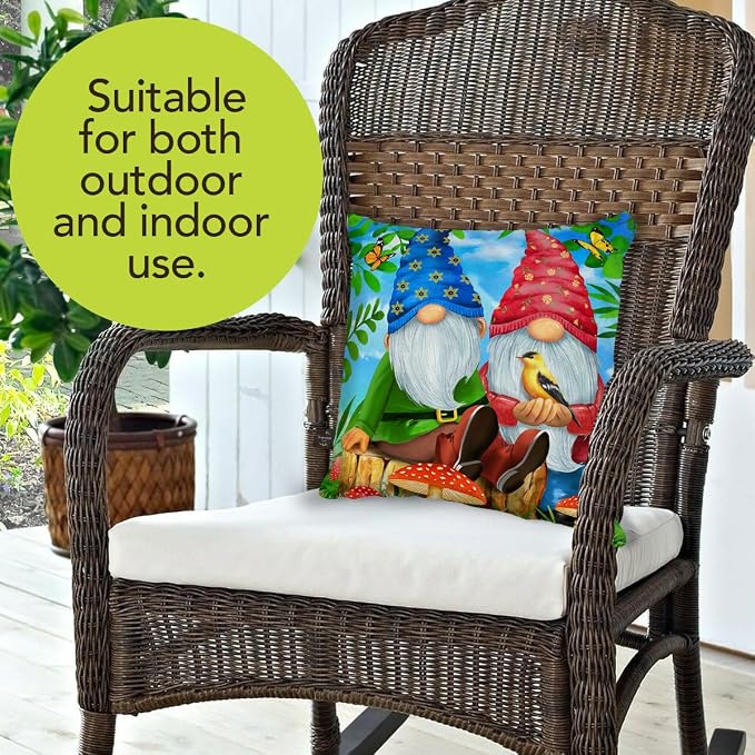 Briarwood Lane Indoor/Outdoor Pillow 17x17 Gnome Sweet Gnome Spring Decorative for Spring Pillow