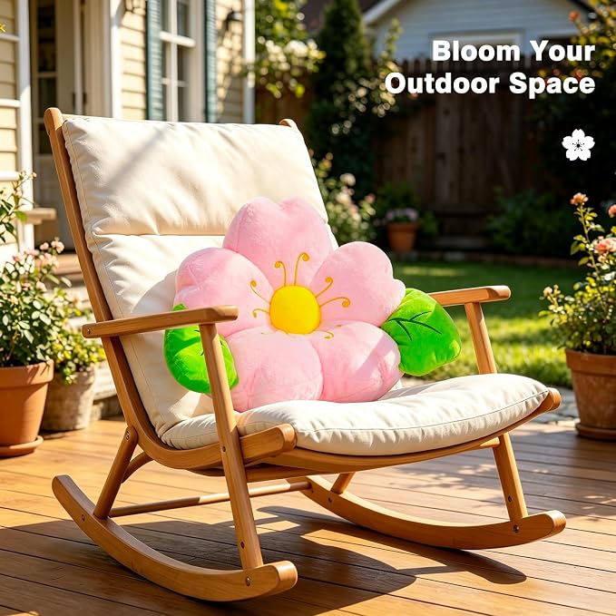 LANPU Sakura Outdoor Cushion, Plush Floral Pillow for Patio Furniture | Soft decorative pillow for balconies, sofas and porches. Adds floral charm to indoor and outdoor living spaces.