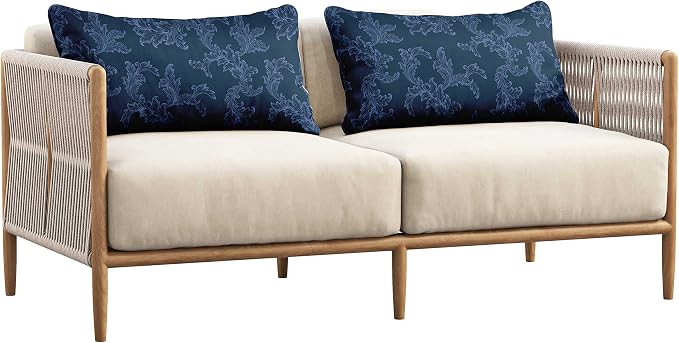 Indoor/Outdoor Polyester Fabric Lumbar Pillow Cover, All-Weather Waterproof Rectangular Cushion Case for Patio Furniture, 12 x 24 Set of 2 - Abstracts-47