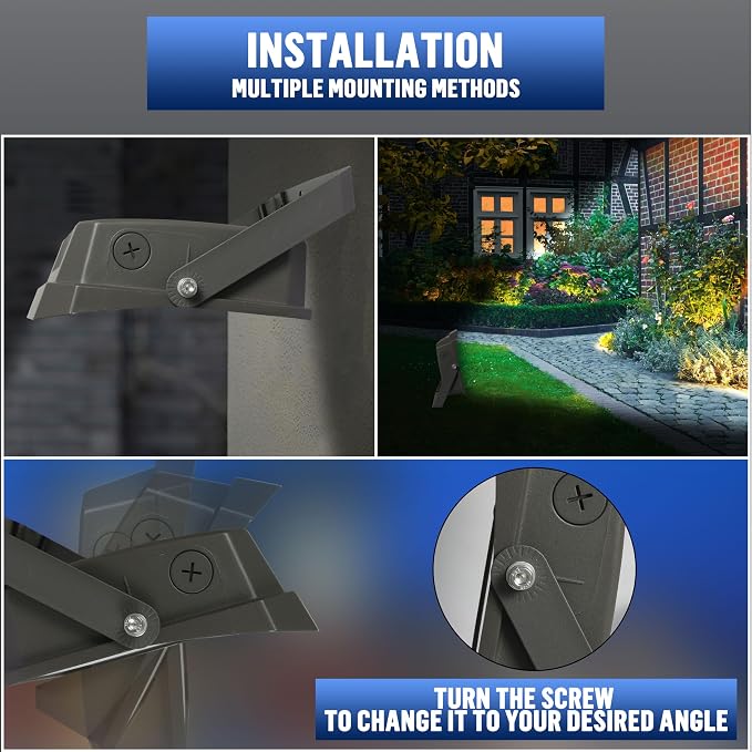 LED Flood Lights Outdoor 35/60/80W and 3000/4000/5000K Adjustable 10400Lm,Dusk-to-Dawn Sensor o Dawn Flood Light for Yard, Garage, Garden,UL Listed,Includes Include Slip Fitter Mount
