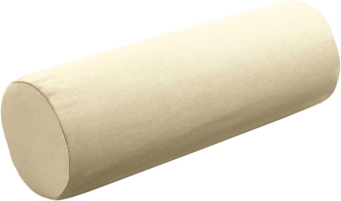 Cushion Source 20" x 6" Sunbrella Bolster Pillow, Indoor/Outdoor Decorative Support Pillow, Fade and Water Resistant, Sunbrella Canvas Vellum