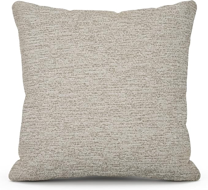 Outdoor Throw Pillow with Inserts, Outdoor Lumbar Pillow Water Resistant for Patio Furniture, 18x18 Inch Outdoor Pillows with Removable Zipper Cover