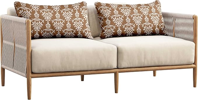 Indoor/Outdoor Polyester Fabric Lumbar Pillow Cover, All-Weather Waterproof Rectangular Cushion Case for Patio Furniture, 12 x 24 Set of 2 - Asian Block-25