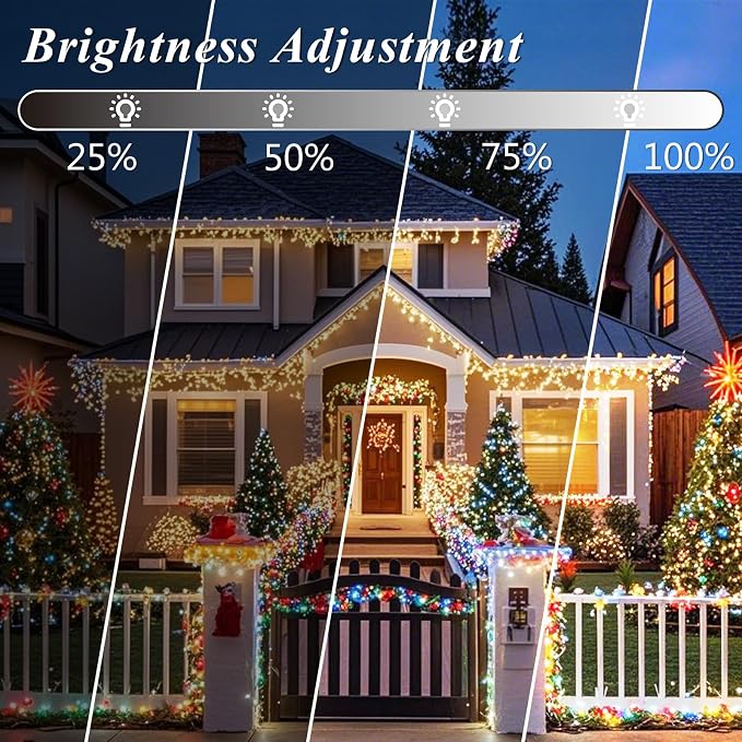 Pooqla 200 LED Color Changing Christmas String Lights with Remote, 66 ft | Green Wire 35 Colors Halloween Lights Plug in with Timer, Connectable RGB String Lights Indoor Bedroom Party Christmas Decor