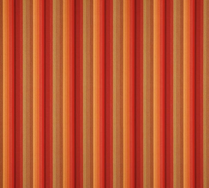 RSH Décor Jumbo Sunbrella Neck Roll Pillows – Set of 2 | 24” x 8” | Outdoor Bolster for Patio, Deck, Porch, or Poolside Furniture | Water & Fade-Resistant | Astoria Sunset | Red & Orange Stripe