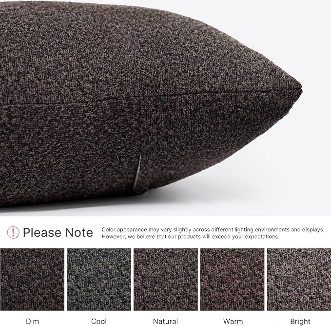 Outdoor Lumbar Pillow Set of 2 with Inserts, Outdoor Throw Pillow Water Resistant for Patio Furniture, 12x20 Inch Outdoor Pillows with Removable Zipper Cover