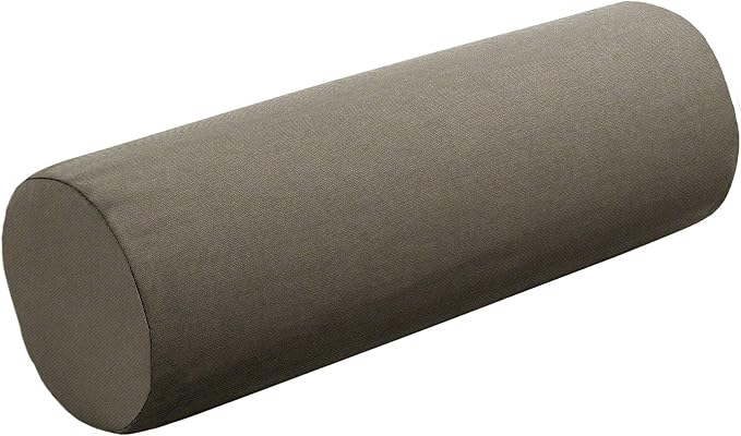 Cushion Source 20" x 6" Sunbrella Bolster Pillow, Indoor/Outdoor Decorative Support Pillow, Fade and Water Resistant, Sunbrella Canvas Taupe