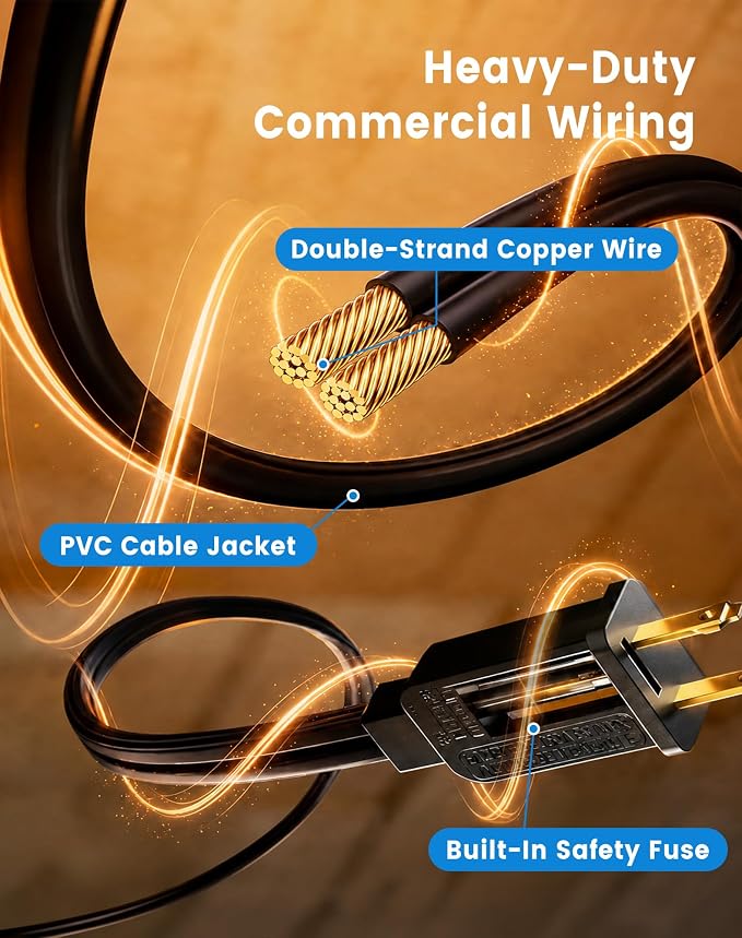 110FT(100+10) String Lights Outdoor, 2FT Bulb Spacing, Waterproof Shatterproof Warm White ST38 LED Edison Bulbs, Extension Cord, Plug in Connectable Hanging Patio Lights for Outside, Backyard
