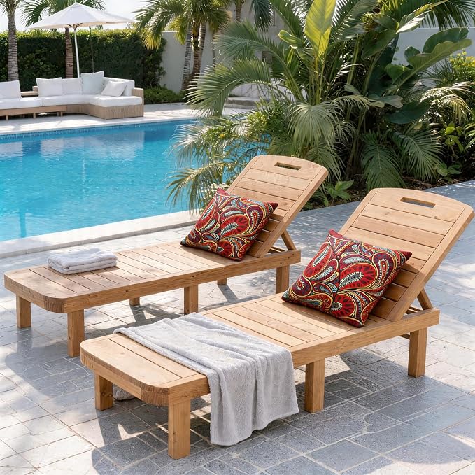 2 Pack Waterproof Outdoor Pillows, 18x18 Outdoor Throw Pillows | Patio Furniture Pillows, Fluffy Decorative Pillows, Waterproof &Fade Resistant, Removable & Washable, Paisley Dark Red