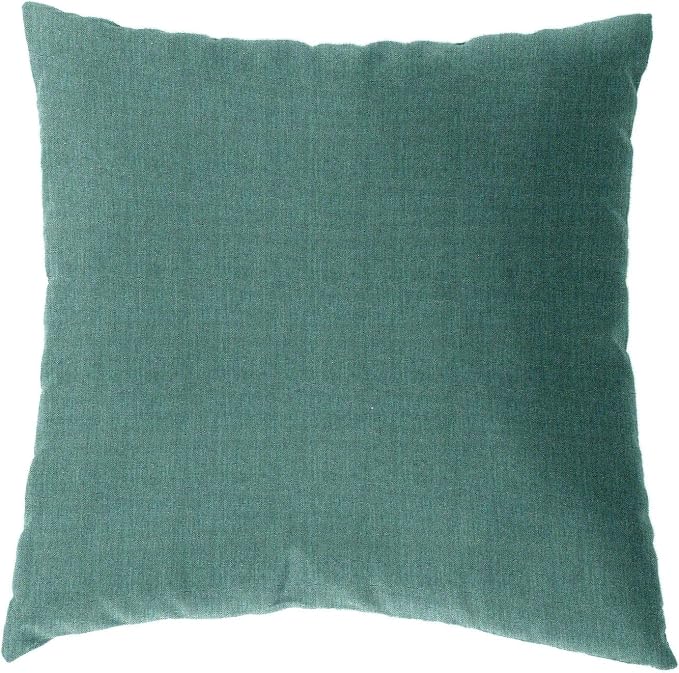 Cushion Source 17" x 17" Sunbrella Throw Pillow, Indoor/Outdoor Decorative Pillow, Fade and Water Resistant, Sunbrella Makers Cast Breeze