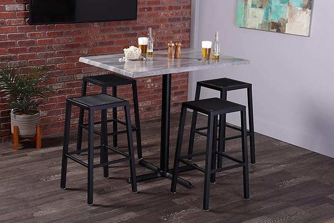 Holland Bar Stool 36" Diameter Charcoal, Indoor/Outdoor All-Season EnduroTop Table Top