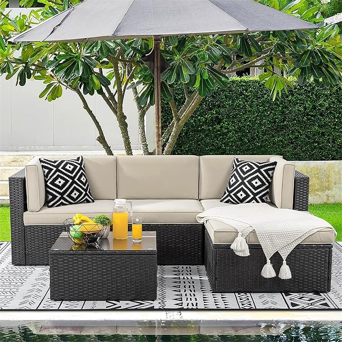 Adabana Outdoor Waterproof Boho Pillow Covers Set of 2 18x18 Inch | Waterproof Throw Pillow Covers for Patio, Porch, Garden Furniture