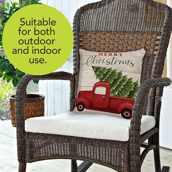 Briarwood Lane Indoor/Outdoor Pillow 17x17 Merry Christmas Pickup for Christmas Pillow