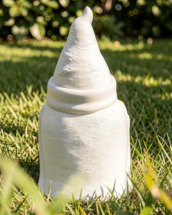 Leverse Middle Finger Decor Statue, 5.9in Smoking Wizard Dwarf- Funny Garden Gnomes Outdoor Decorations for Lawn Patio Yard Home Decor Easter Halloween