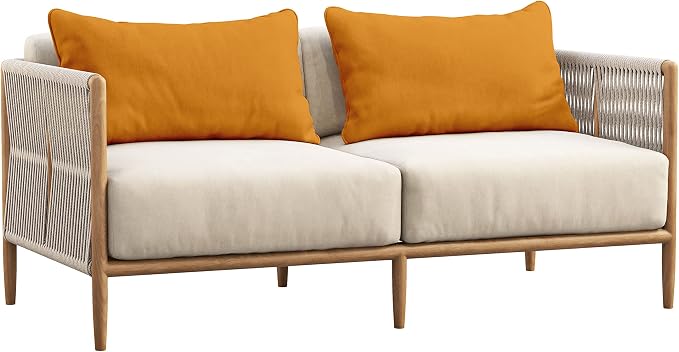 Indoor/Outdoor Polyester Fabric Lumbar Pillow Cover, All-Weather Waterproof Rectangular Cushion Case for Patio Furniture, 12 x 24 Set of 2 -Mustard Yellow