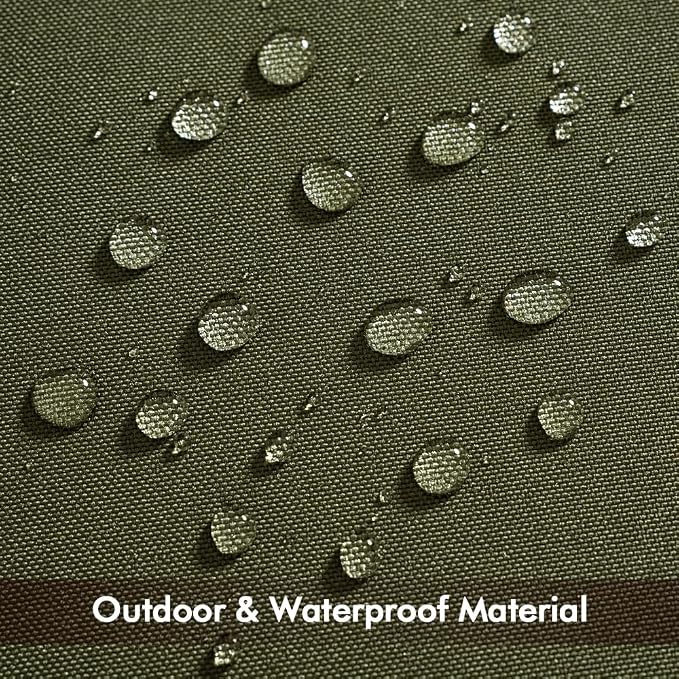 MIULEE Decorative Outdoor Waterproof Pillow Covers 16x16 Olive | Decorative Patio Furniture,Pack of 2,Accent Square Soild Throw Pillow Covers,Summer Garden Tent Couch Sofa