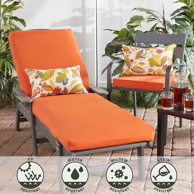 Greendale Home Fashions Outdoor 19x12 inch Rectangle Decorative Throw Pillow, 2-Pack, Foliage 2 Count