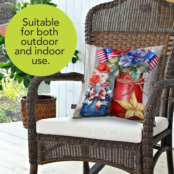Briarwood Lane Spring Indoor/Outdoor Pillow 17x17 American Flowers for Spring Pillow