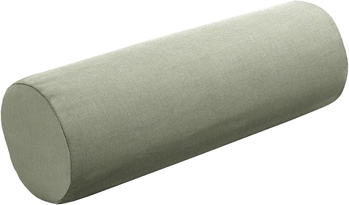 Cushion Source 20" x 6" Sunbrella Bolster Pillow, Indoor/Outdoor Decorative Support Pillow, Fade and Water Resistant, Sunbrella Canvas Seasalt