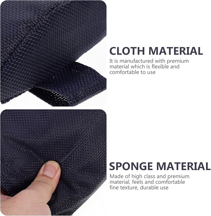 Yardwe Folding Chair Pillow Headrest Cushion for Outdoor Patio Beach Lounge Chair with Elastic Band and Detachable Cover 13.77X6.49X2.16 Inch