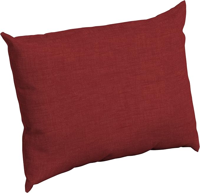 Arden Outdoor Pillow Back Cushion, 23x17, Ruby Red