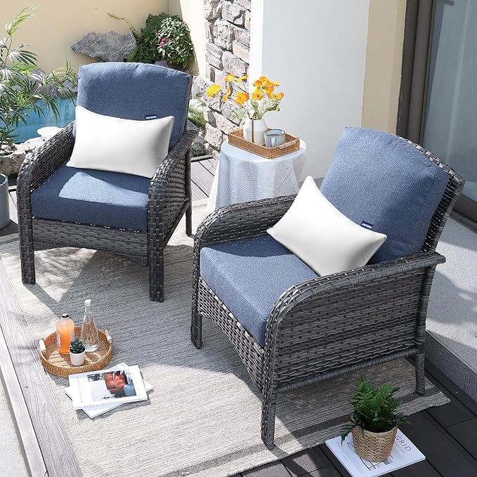 Outdoor Pillows 12x20 Set of 2 Water Resistant Lumbar Pillow Insert | Waterproof Throw Pillows, Convenient Zipper Design, Fluffy & Supportive, Decorative Pillow for Patio Porch & Couch