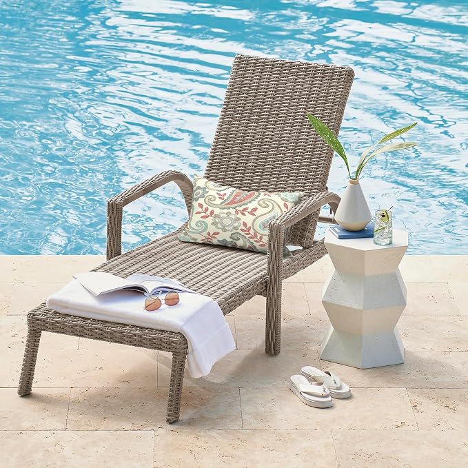 DYTXIII Pack of 2 Outdoor Waterproof Lumbar Pillow Covers ONLY, 12x20 Rectangle Decorative Double Printed Pillow Cases for Patio Couch Porch Furniture - Paisley Vintage