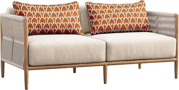 Indoor/Outdoor Polyester Fabric Lumbar Pillow Cover, All-Weather Waterproof Rectangular Cushion Case for Patio Furniture, 12 x 18 Set of 2 - Heart-25