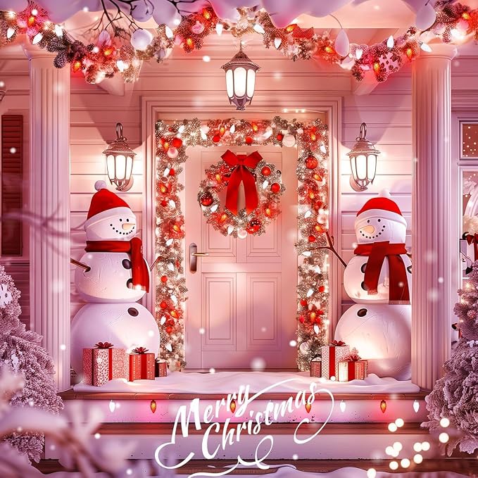 Brightown C9 Christmas String Lights Outdoor Led Fairy Lights Faceted Strawberry Lights Extendable UL Certified for Party Holiday Wedding Christmas Indoor Outdoor Decor