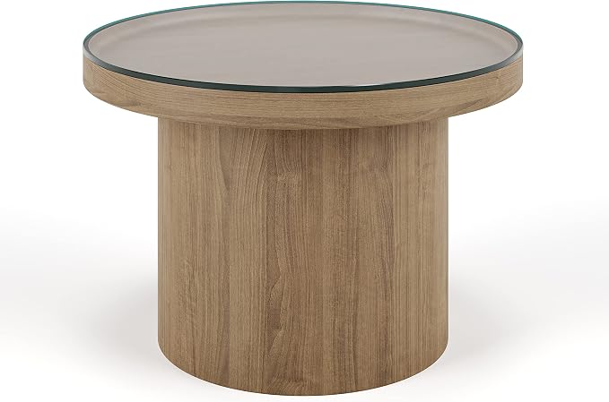 The Better Bevel 30 inch Round Glass Table Top - Clear Tempered Glass Surface Protector - Safe Flat Polished Edge - Coffee, Dining and End Table