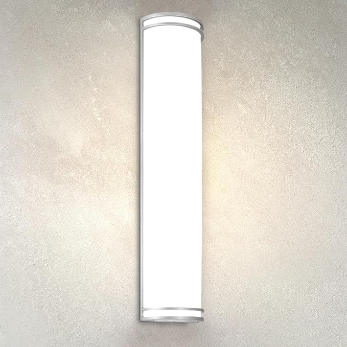 ASD 36 Inch LED Outdoor Sconce Lights - 30W 120-277V 3000K 4000K 5000K Nickel Exterior Lighting Fixtures, Dimmable Exterior Lights for House, Modern Patio Wall Light Fixture ETL