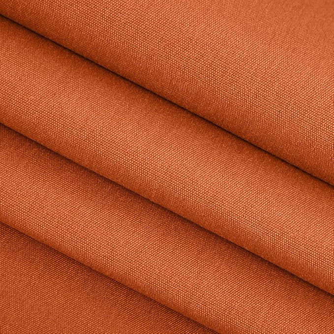 RSH DECOR: Sunbrella Square Throw Pillows Set of 4 | 17" x 17" | Water and Fade-Resistant Performance Fabric | Outdoor Pillow Covers with Down-Alternative Inserts | Canvas Rust