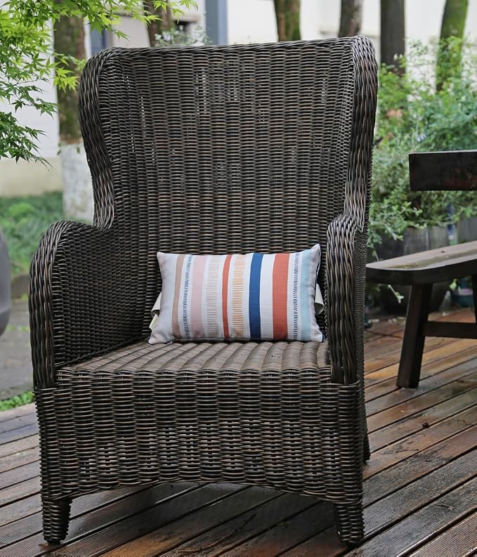 Outdoor Pillow for Chaise Lounge Chair, Adirondack Chair Head Resting Cushion, Waterproof with Adjustable Elastic Stripe for Garden Furniture Decorative 2 Pack 11”*16”