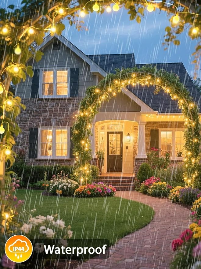 2PK 200LED 86FT Connectable Globe String Lights Indoor Bedroom Warm White | Classroom String Lights Plug in, 8 Modes & Remote, Hanging Fairy Light for Classroom Christmas Room Party Outdoor Decor