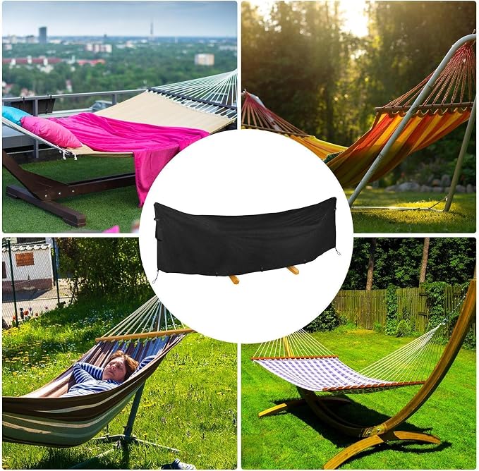 Hammock Cover - Heavy Duty UV Protection - Hammock Stand Protective Cover,for Summer Winter Camping Travel Hiking Climbing Park Beach Patio