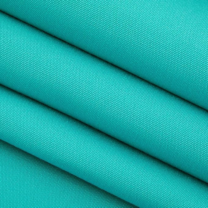 RSH DECOR Sunbrella Lumbar & Square Pillows Set of 4 | 20" x 12" & 17" x 17" | Water & Fade-Resistant Performance Fabric | Outdoor Throw Pillows | Made in USA (Canvas Aruba Aqua)