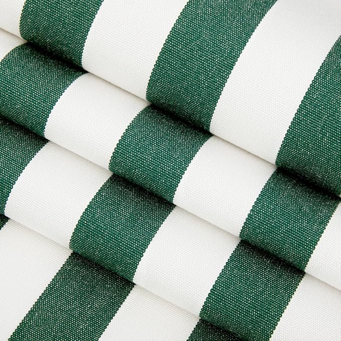 RSH DECOR: Sunbrella Lumbar & Square Pillows Set of 4 | 20" x 12" & 17" x 17" | Water and Fade-Resistant Performance Fabric | Outdoor Throw Pillows for Patio Furniture | Mason Forest Green
